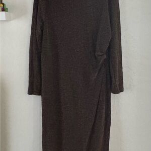 SHEIN Chocolate Long Sleeve Dress